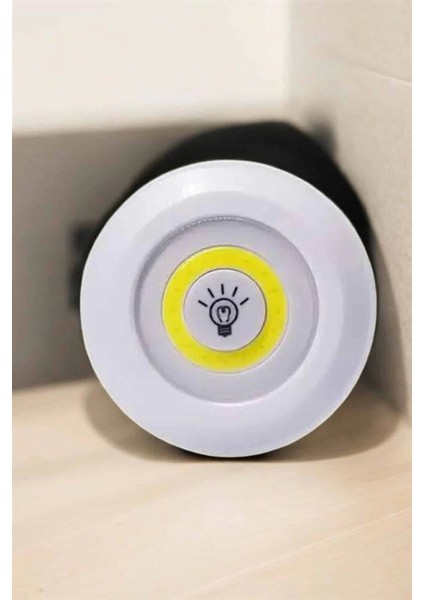 Spot Lamba LED Işık 3'lü Uzaktan Kumandalı Pilli Yapışkanlı Kablosuz modelleri