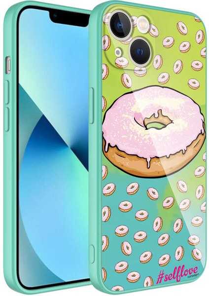 iPhone 13 Uyumlu Kamera Korumalı Desenli Sert Silikon Zore Epoksi KAPAK-NO12