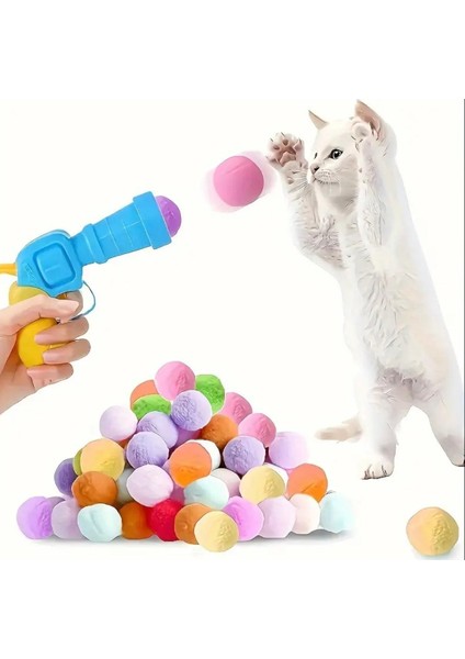 Interaktif Kedi Oyun Tabancası - Peluş Toplarla Eğlenceli Oyun Zamanı + Ekstra Peluş Toplar fırsatları