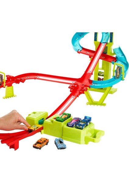 Hot Wheels Neon Yarışlar Çoklu Yarış Heyecanı Pist Seti HPC07 fiyatları
