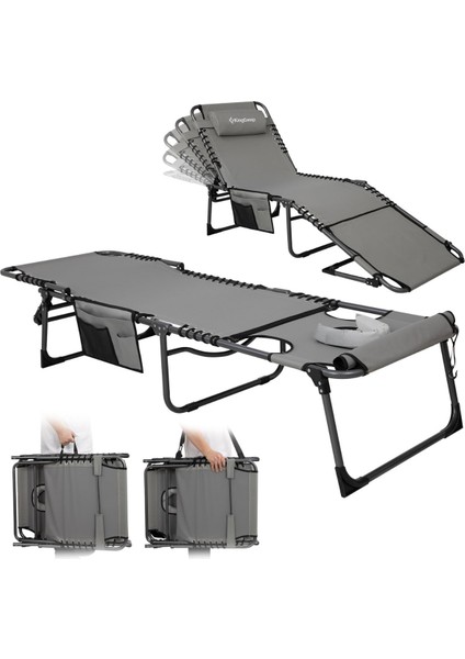 Kingcamp Magnolia B10 Hands-Free Premium 7 Kademeli Katlanır Şezlong Grey fiyatları