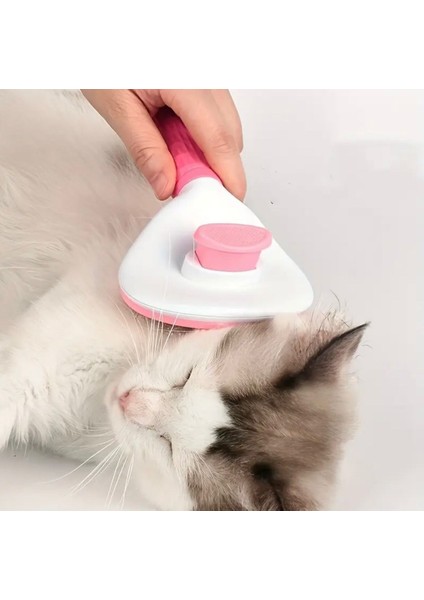 Otomatik Temizlenen Tuşlu Basmalı Telli Kedi Köpek Için Tüy Toplama Tarama Bakım Fırçası Pet Brush indirimleri