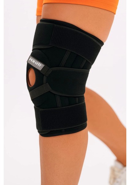 Ayarlanabilir Patella Destekli Ligamentli Menüsküs Çapraz Bağ Koruma Spor Koşu Için Silikonlu Dizlik