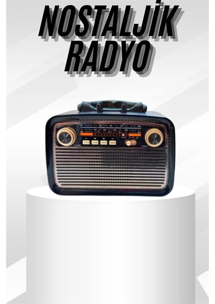 Müzik Kutusu Bluetooth Bağlantılı El Fenerli Nostaljik Tasarım Radyo fiyatları