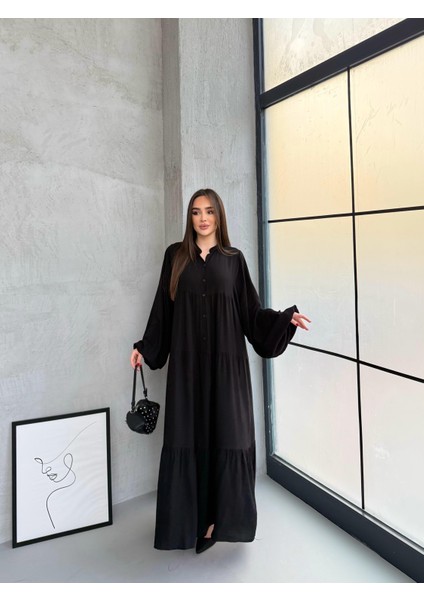 Siyah Önü Kısa Patlı Elbise fiyatları