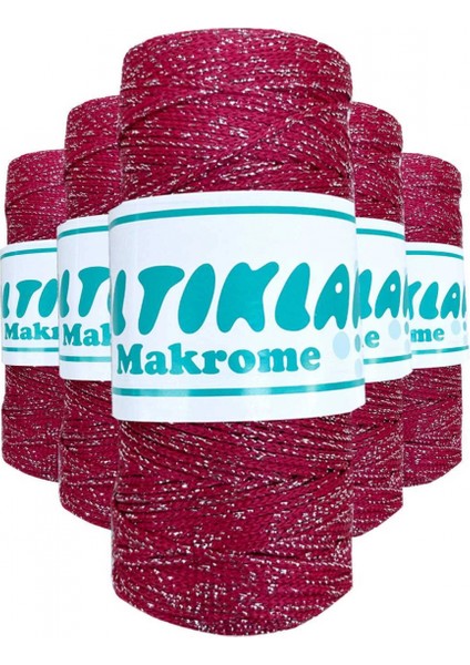 5 Adet Polyester Simli Makrome Ipi SG-1845
