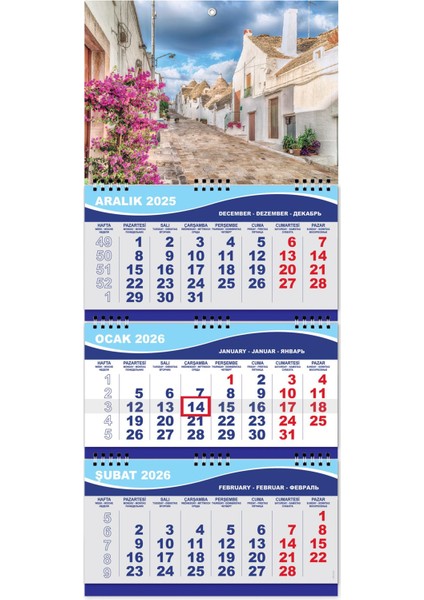 2026 Orta Boy Gemici Denizci Duvar Takvimi 31 x 70 cm fiyatları