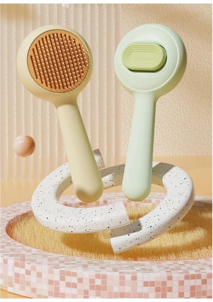 Evcil Hayvan Yuvarlak Basmalı Tarak