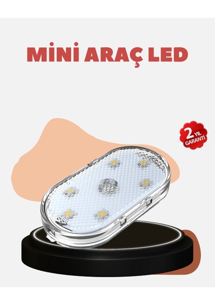 USB Şarjlı Kablosuz Manyetik Montajlı Mini LED Işık