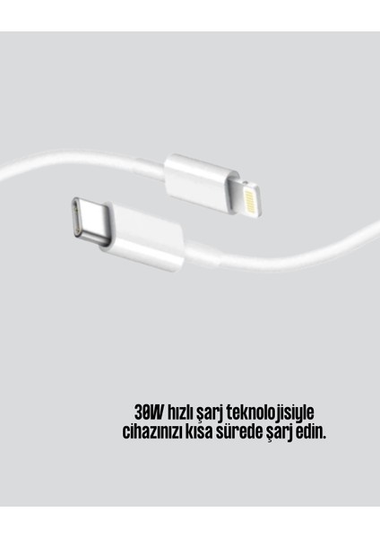 iPhone iPad Airpods Uyumlu 30W Type-C To Lightning Kablo fiyatları