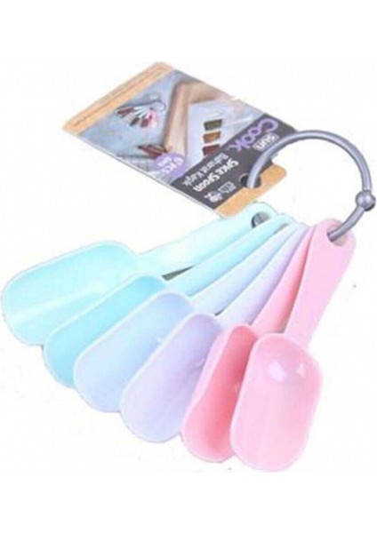 6 Lı Plastik Baharat Kaşığı