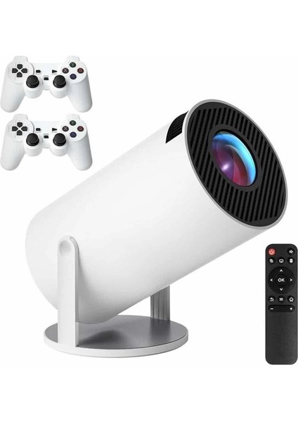 4K Wireless Çift Kollu Kumandalı Oyun Projeksiyonu Retro Video Oyunu