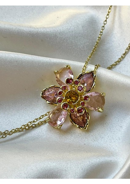 Zirkon Taşlı Renkli Çiçekli Y Kolye Lydylla Kolye Sevgiliye Kız Arkadaşa Hediye Kutulu fiyatları