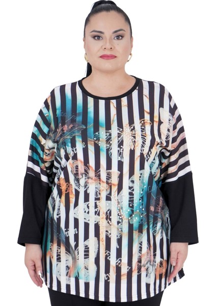 Kadın Büyük Beden Oversize Salaş Bluz Tunik