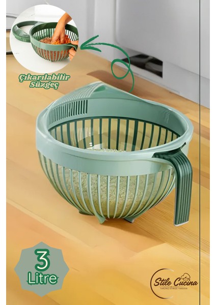 Linea Pirinç Süzgeci 3 Litre modelleri