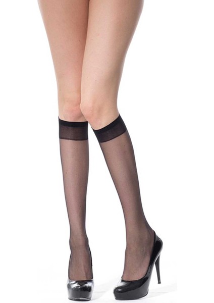 12 Adet Ince Dizaltı Çorap 20 Denye 500 Siyah fiyatları