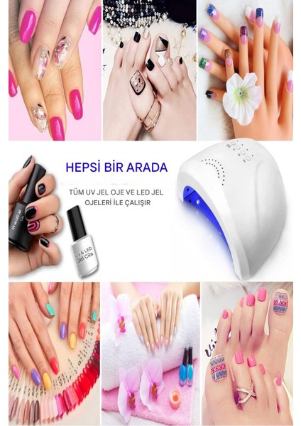 One Uv Kalıcı Oje Jel Tırnak Kurutucu Fototerapi Makinesi 30 LED 48W Protez Tırnak Kalıcı Kurutma fırsatları