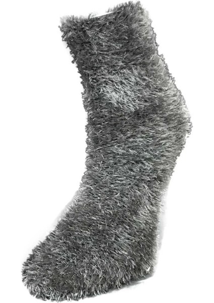 3 Adet Dikişsiz Tüylü Sıcak Tutan Ev Çorabı