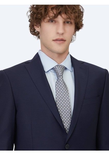 Saks Düz Regular Fit Yün Karışımlı Takım Elbise modelleri