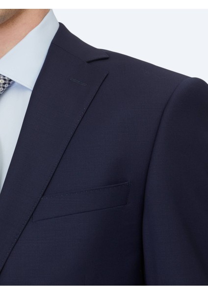 Saks Düz Regular Fit Yün Karışımlı Takım Elbise fırsatları