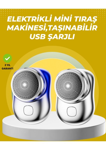 Taşınabilir, Cep Boyunda, Şarjlı Elektrikli Tıraş Makinesi