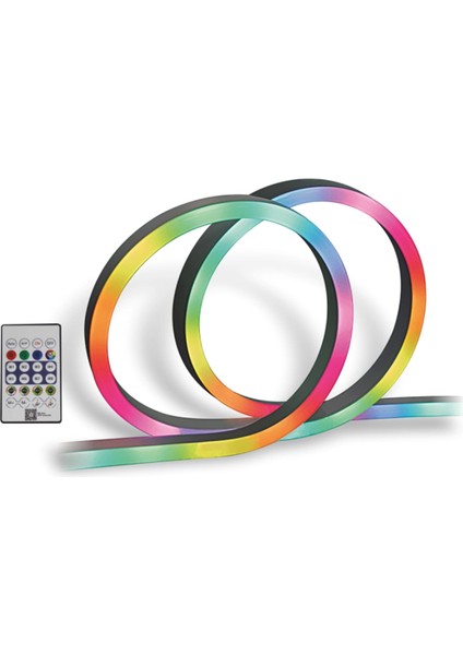 Cata Ct 4567 Rgb Pixel Neon LED Seti USB Girişli Kumandalı 5 Metre