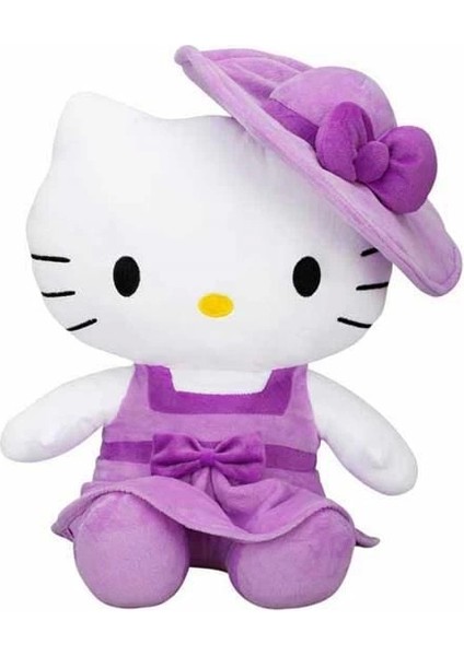 Hello Kitty Şapkalı Peluş Oyuncak 36 cm - 1 Adet Stokta Olan Gönderilir modelleri