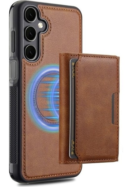 Samsung Galaxy S23 Plus Kılıf Pollux L2 Serisi Mıknatıslı Kartlıklı 2-1 Kapak