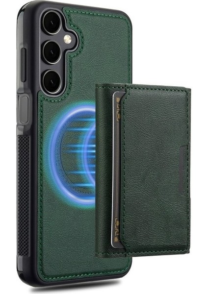 Samsung Galaxy S25 Plus Kılıf Pollux L2 Serisi Mıknatıslı Kartlıklı 2-1 Kapak