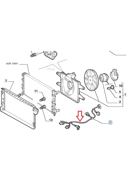 Fıat Tesısat Doblo Fan Motor Kablo