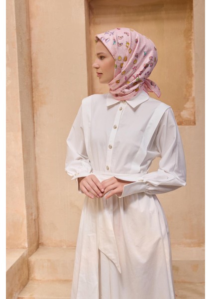 Tivil Saf Ipek Eşarp 4121 - 30 Pembe Karışık Desen fiyatları