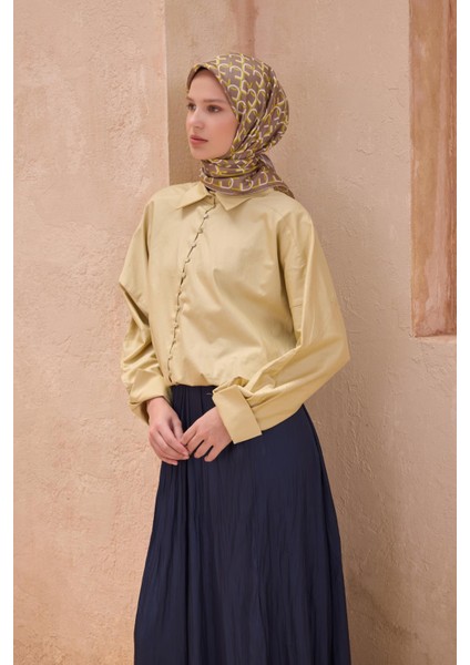 Tivil Saf Ipek Eşarp 4102 - 33 Vizon Karışık Desen fiyatları