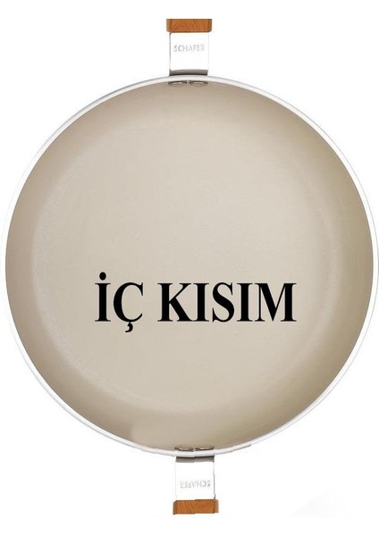Ceramoni Seramik Basık Tencere 24 cm – Krem fırsatları