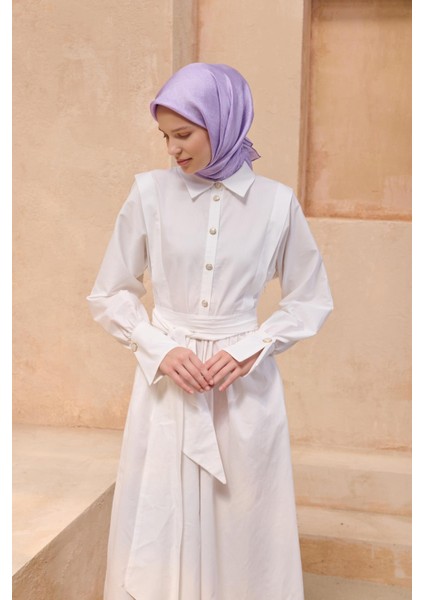 Tivil Saf Ipek Eşarp 4110 - 52 Lila Karışık Desen fiyatları