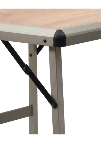 Katlanır Kamp Masası Küçük - Ahşap Desenli fırsatları