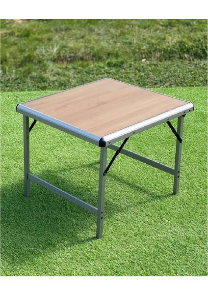 Katlanır Kamp Masası Küçük - Ahşap Desenli indirimleri