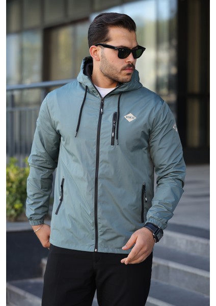 Erkek Içi Astarlı Suya Dayanıklı Kapüşonlu Cepli Yağmurluk modelleri