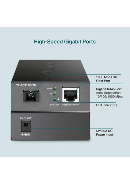 ‎TL-FC311B-20, Gigabit Wdm Media Dönüştürücü indirimleri