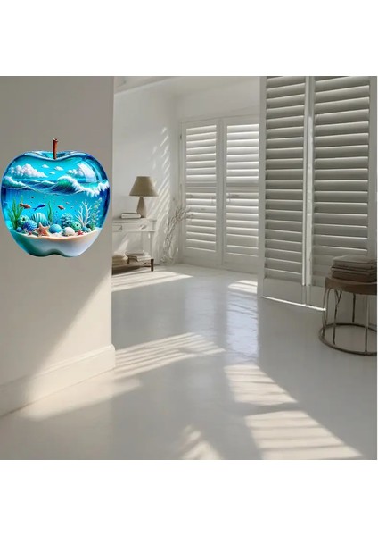 3D Elma Okyanus Duvar Çıkartması fiyatları