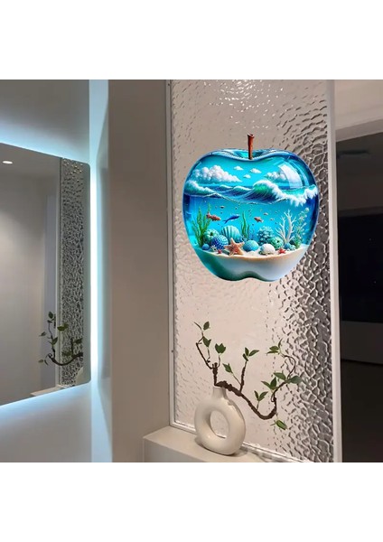 3D Elma Okyanus Duvar Çıkartması fırsatları