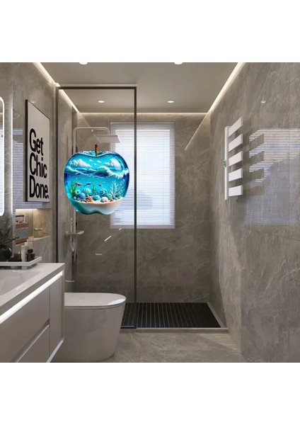 3D Elma Okyanus Duvar Çıkartması indirimleri