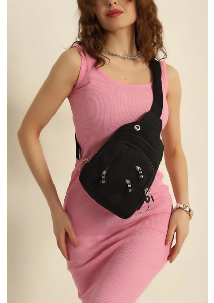 Siyah Çapraz Bel ve Omuz Çantası fiyatları