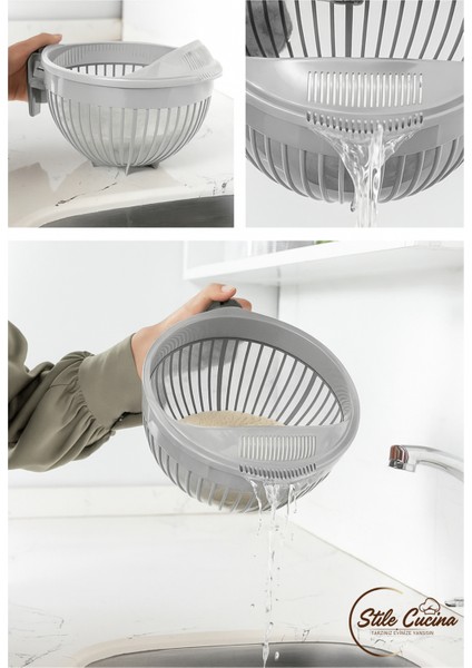 Linea Mikser Kabı ve Pirinç Süzgeci 3 Litre – Kapaklı, Dayanıklı ve Pratik Mutfak Gereci indirimleri