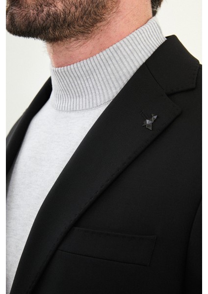 Düz Slim Fit Mono Yaka Torba Cepli Metal Düğmeli Erkek Ceket fiyatları