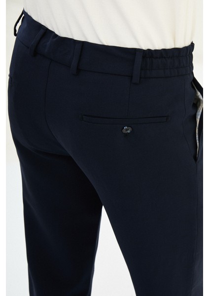 Düz Super Slim Fit Beli Lastikli Ipli Erkek Pantolon fırsatları