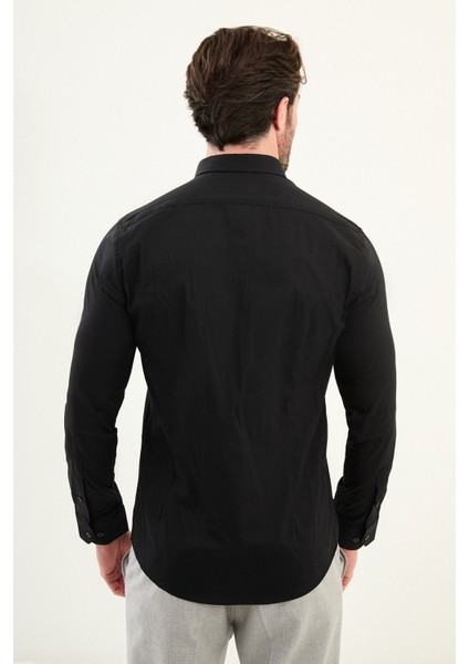 Desenli Slim Fit Uzun Kollu Erkek Gömlek modelleri