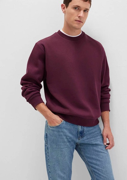 Bisiklet Yaka Basic Bordo Erkek Sweatshirt M0S10276-70434 modelleri