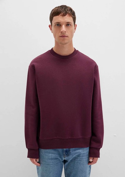 Bisiklet Yaka Basic Bordo Erkek Sweatshirt M0S10276-70434 fırsatları