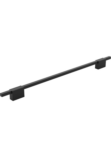 Boyut Siyah Metal 224 mm Mobilya Kolu Aksesuarı Uzun Dolap Kulpları Mutfak Çekmece Kulbu Kapak Kulbu