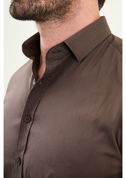 Desenli Slim Fit Uzun Kollu Erkek Gömlek fiyatları